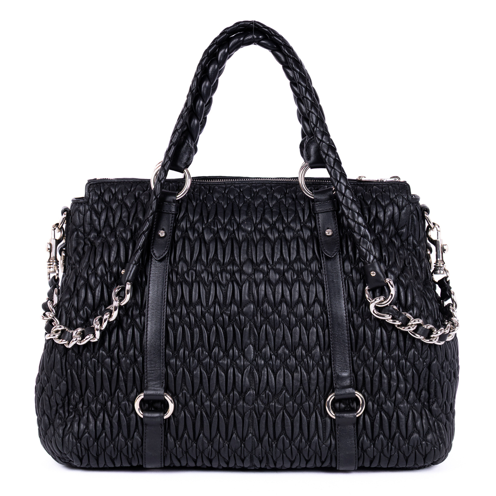 Miu Miu Cloquet Nappa Shopping Tote - Picture 5 of 11